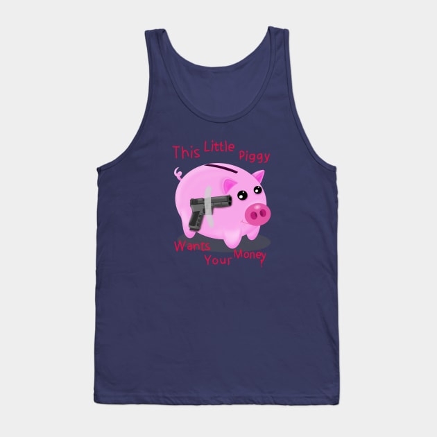 Evil Piggybank Tank Top by DrawAHrt